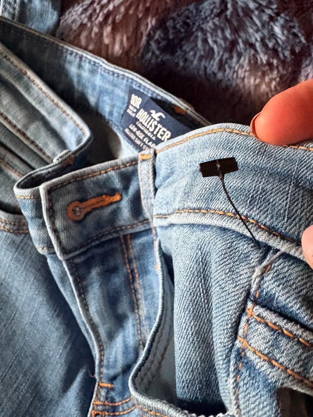 Hollister Light Blue Low-Rise Flare Jeans - Picture 3 of 5